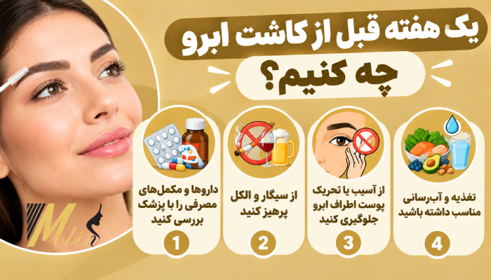 یک هفته قبل از کاشت ابرو چه کنیم؟