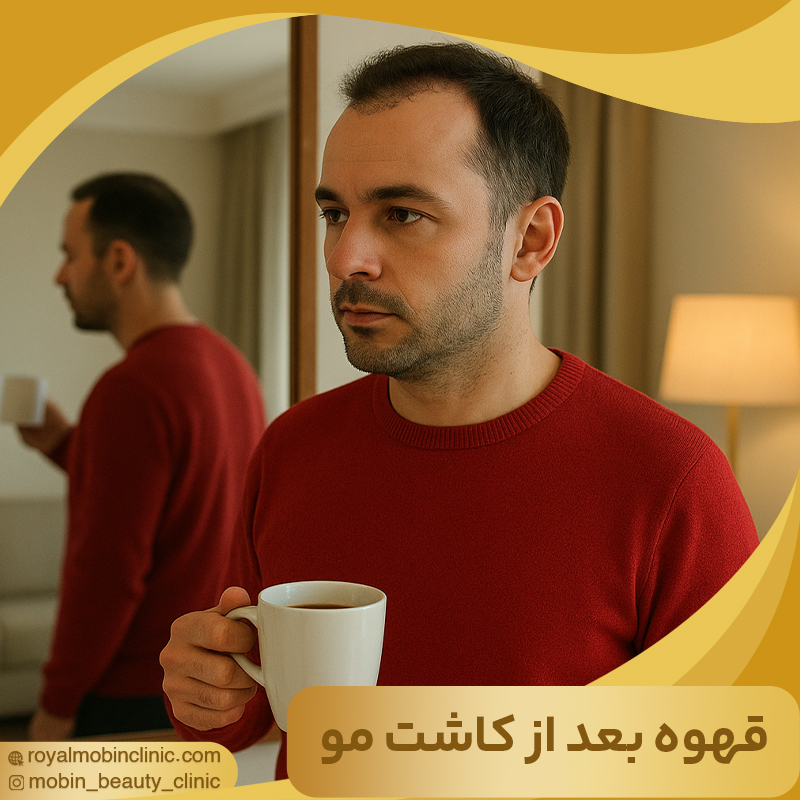 خوردن قهوه بعد از کاشت مو