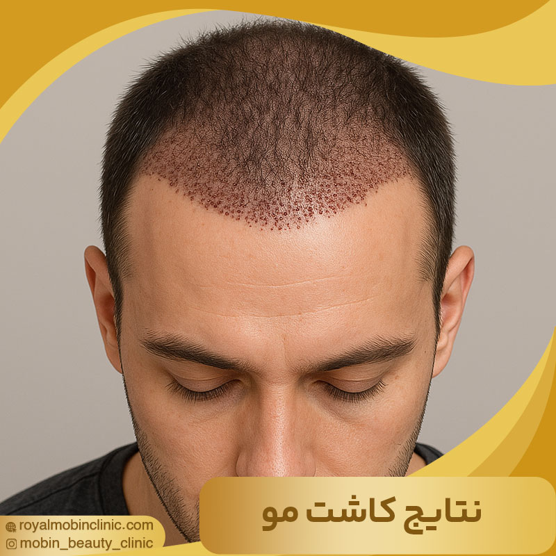 نتایج کاشت مو